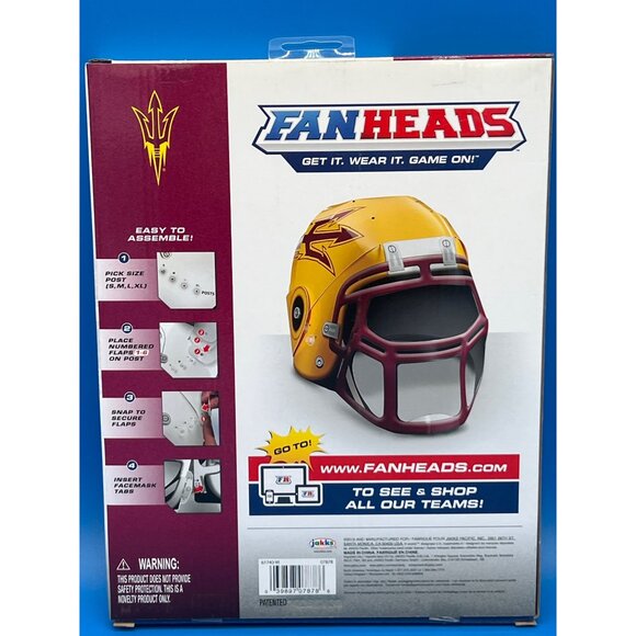 Fanheads Arizona State University Collectible Football Helmet Novelty Display - Picture 2 of 5